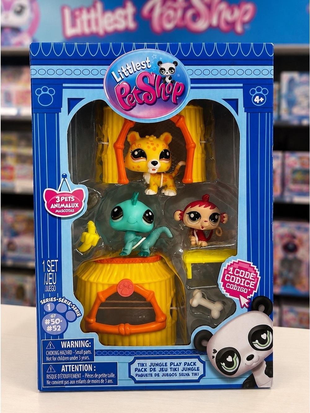 Littlest Pet Shop Tiki Jungle Play Pack Series 1 G7 #50 #51 #52 New in Box